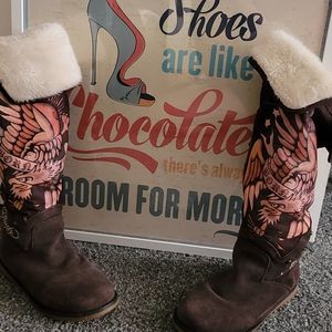 Ed Hardy winter boots size 7